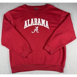 Alabama Crimson Tide Mens L Crewneck Sweatshirt Genuine Stuff Embroidered NCAA